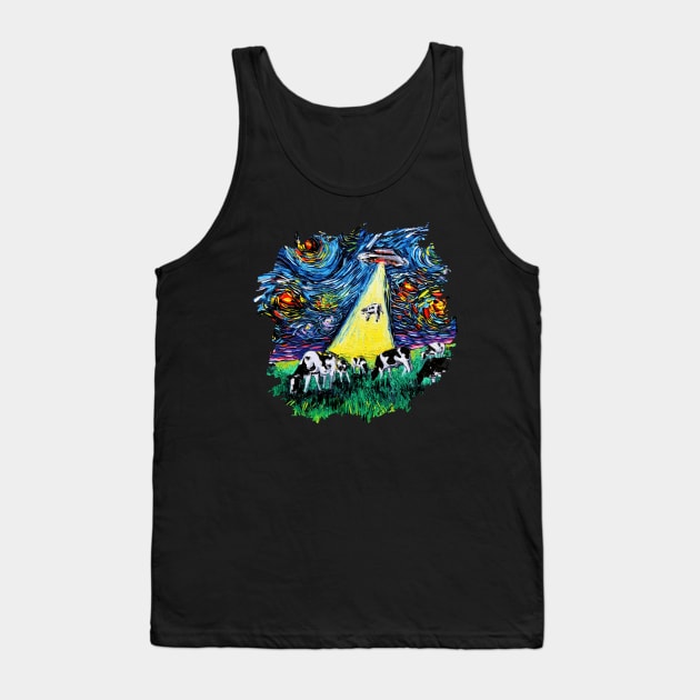 van Gogh Was Never Abducted with border Tank Top by sagittariusgallery